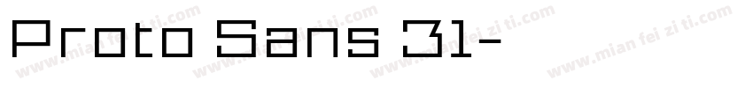 Proto Sans 31字体转换